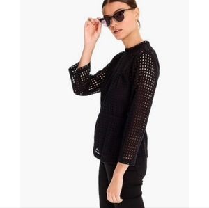 J Crew Point Sur Eyelet Top